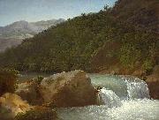 Jean-Joseph-Xavier Bidauld View of the Cascade of the Gorge near Allevard France oil painting artist